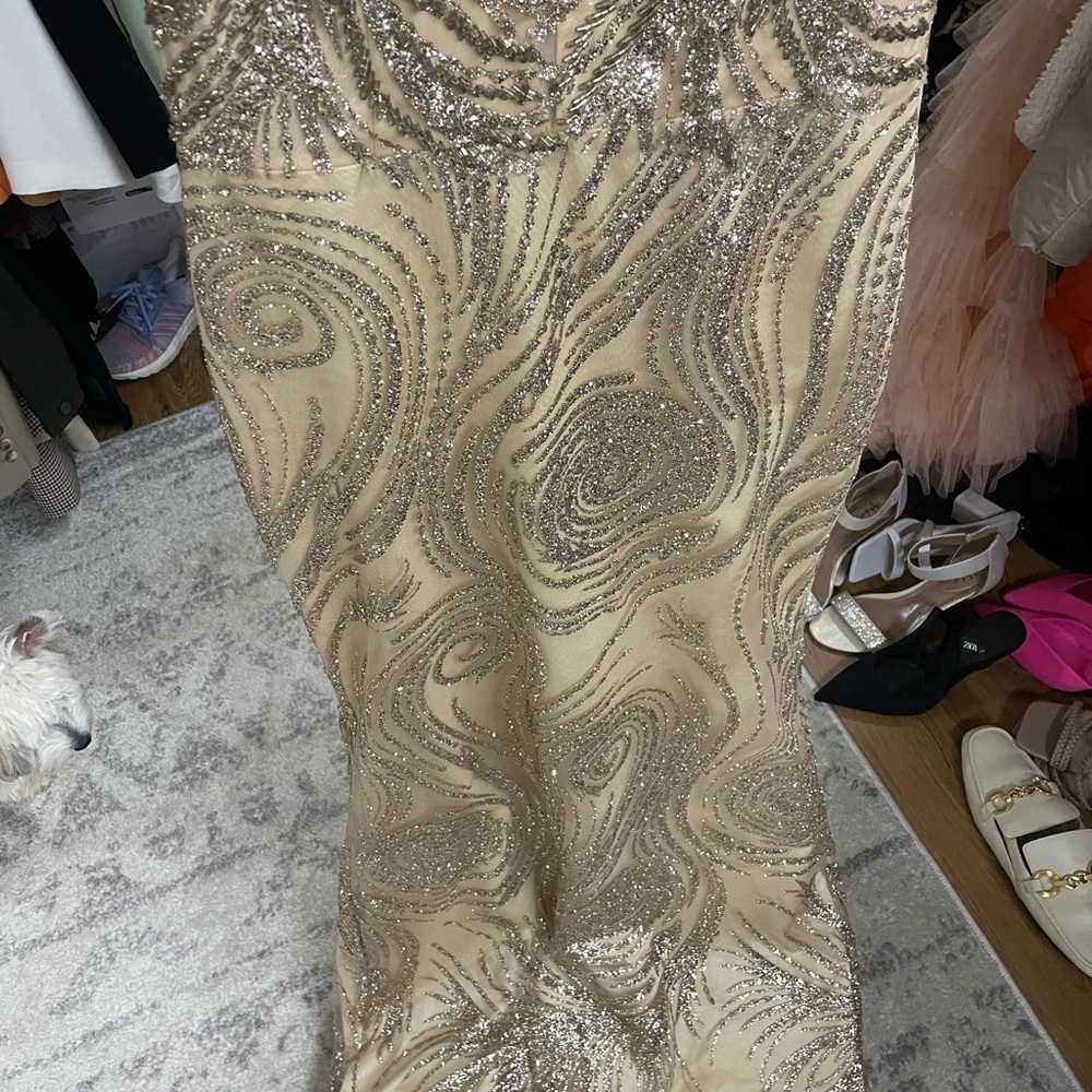 Champagne Gold Gown From Tevam Dresses Gem